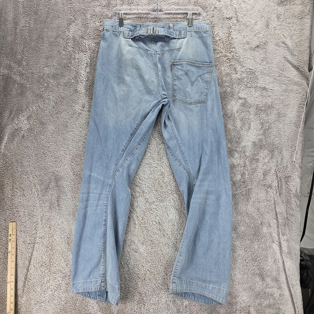 VTG Levis Engineered Jeans Mens Blue Buckle Back Twisted One Pocket Fits 32x32